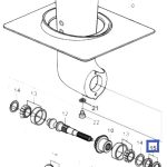 3593663 Keerring uitgaande as (schroefas)